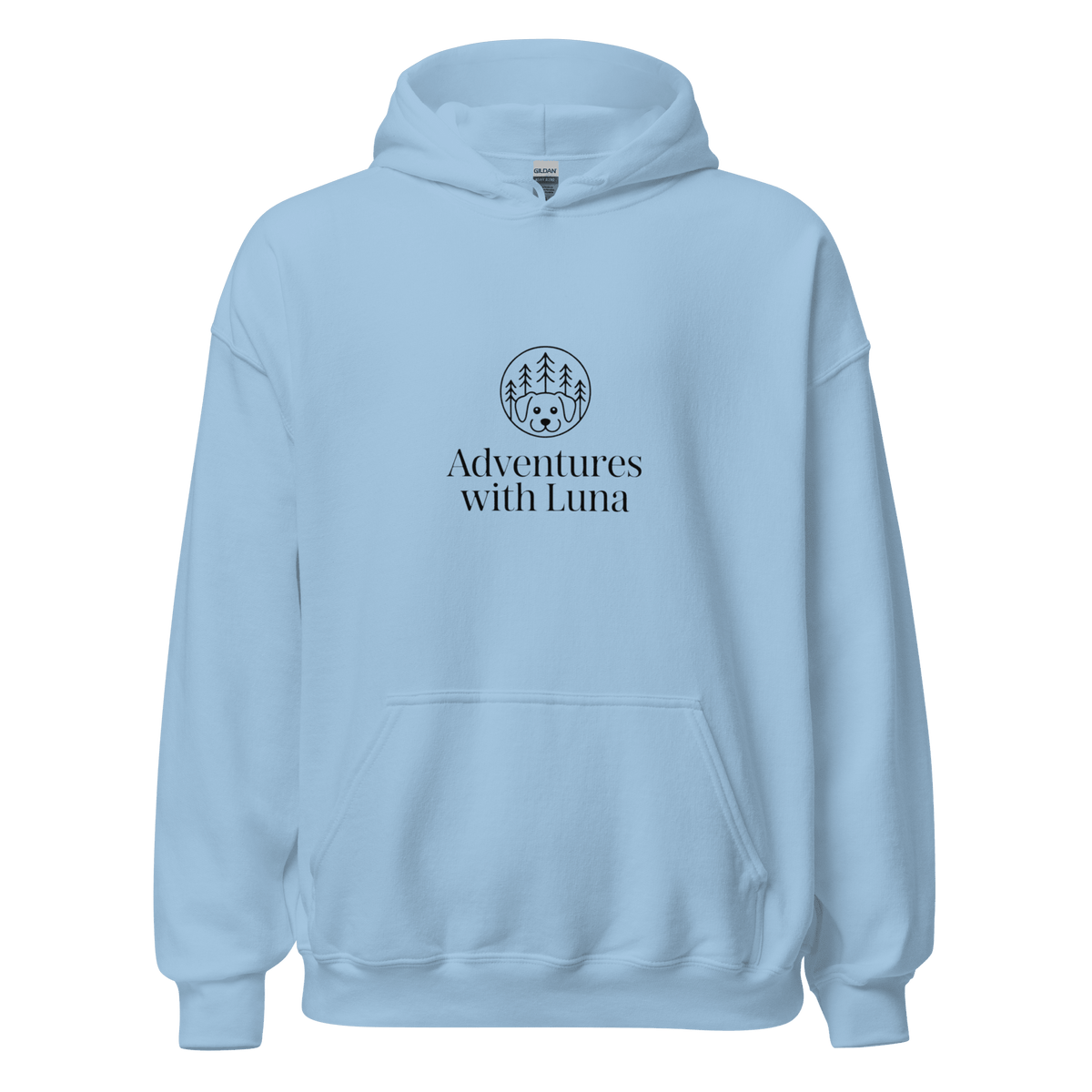 Minimalist Luna in the Trees Unisex Hoodie - Adventures With Luna