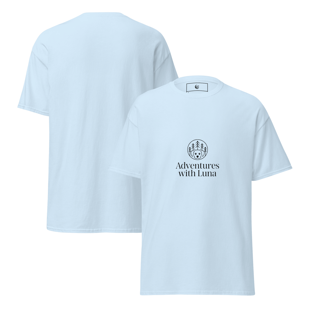 Minimalist Luna in the Trees Unisex Tee - Adventures With Luna