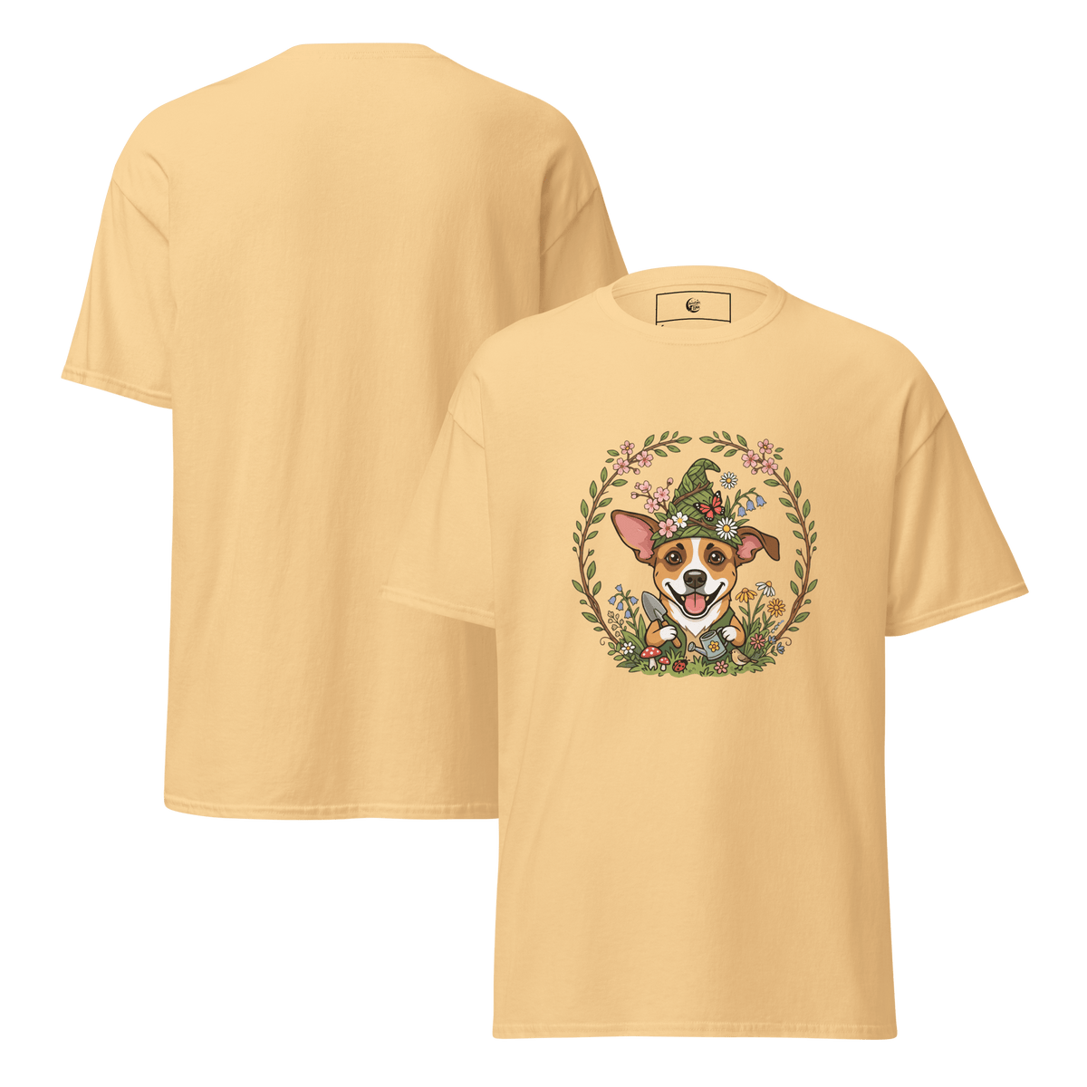 Spring Gnome Puppy Unisex Tee - Adventures With Luna