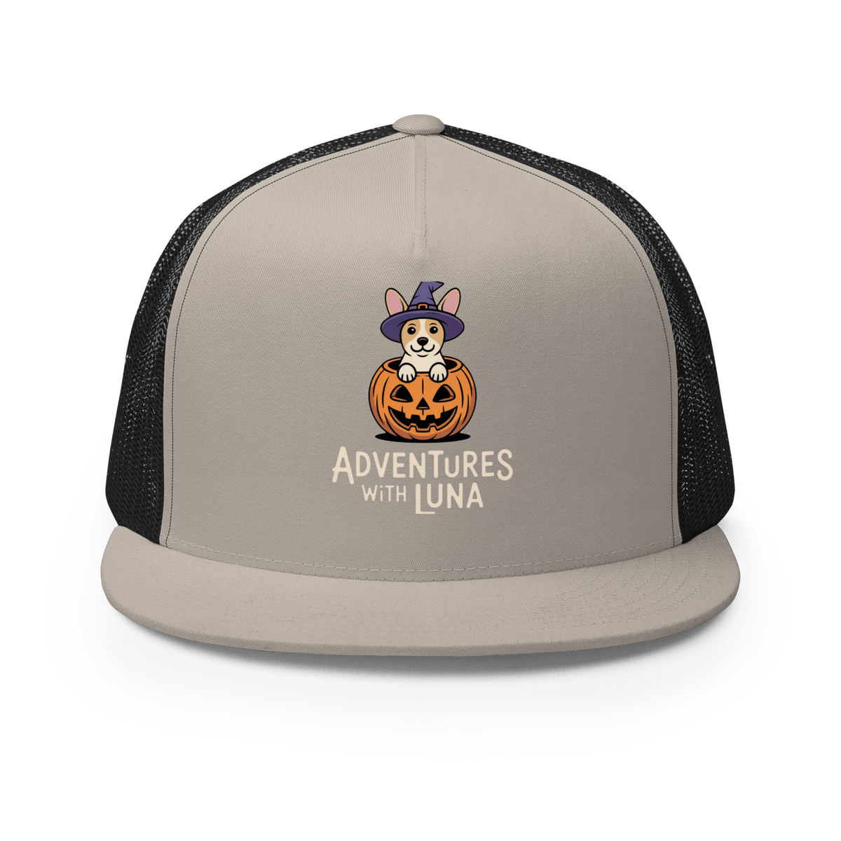 Trick or Treat Puppy Luna Trucker Cap - Adventures With Luna