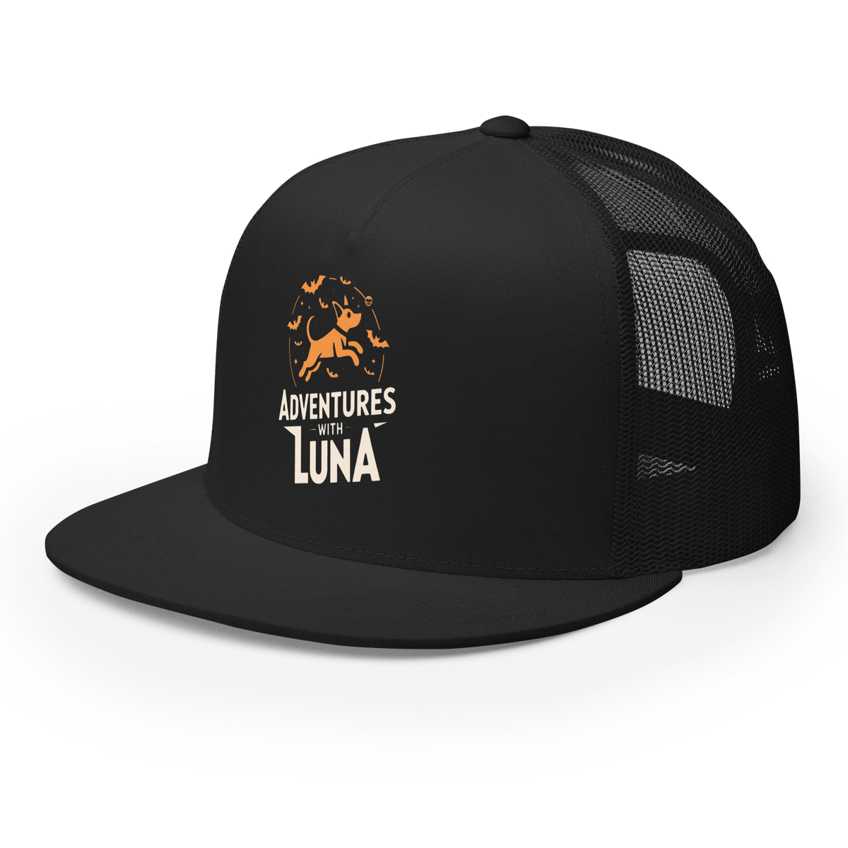 AWL Luna Flying with Bats Trucker Cap - Adventures With Luna
