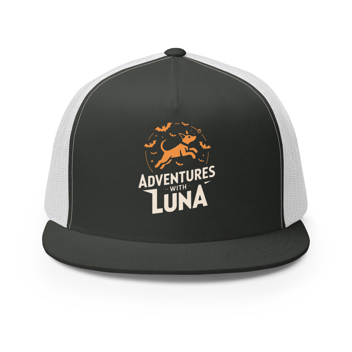 AWL Luna Flying with Bats Trucker Cap - Adventures With Luna