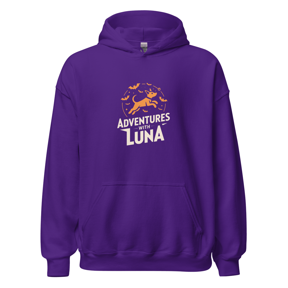 AWL Luna Flying with Bats Unisex Hoodie - Adventures With Luna