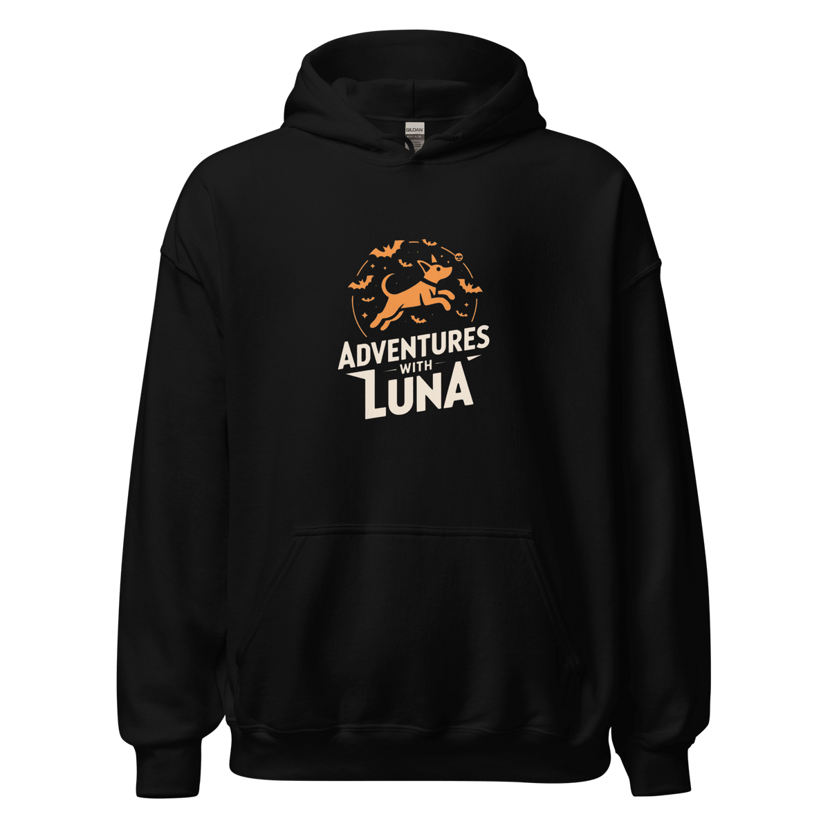 AWL Luna Flying with Bats Unisex Hoodie - Adventures With Luna