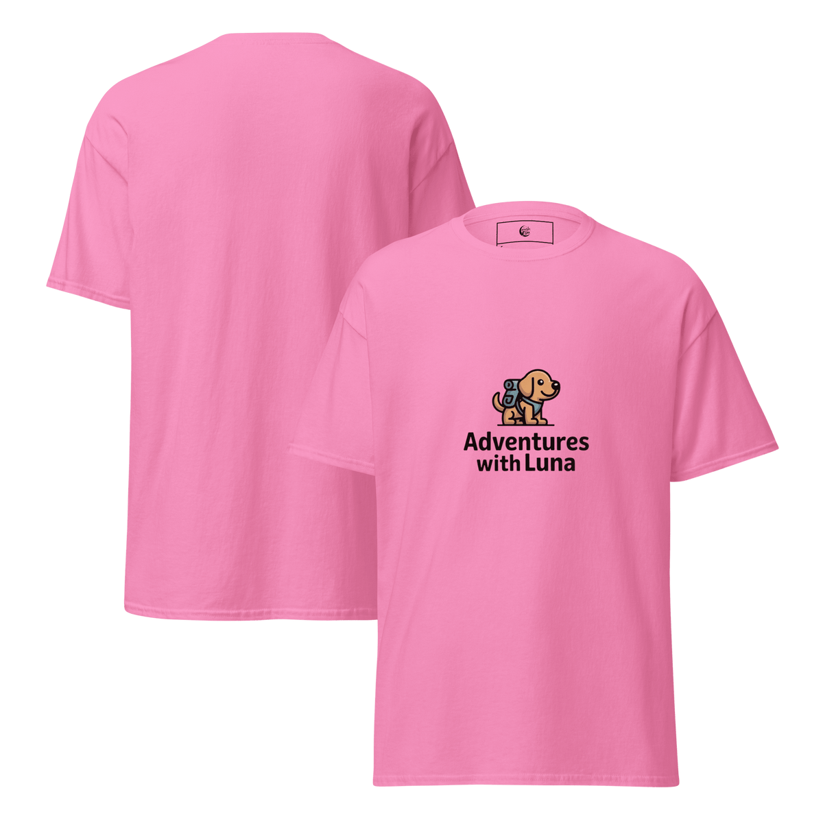 Backpacking Luna Unisex Tee - Adventures With Luna
