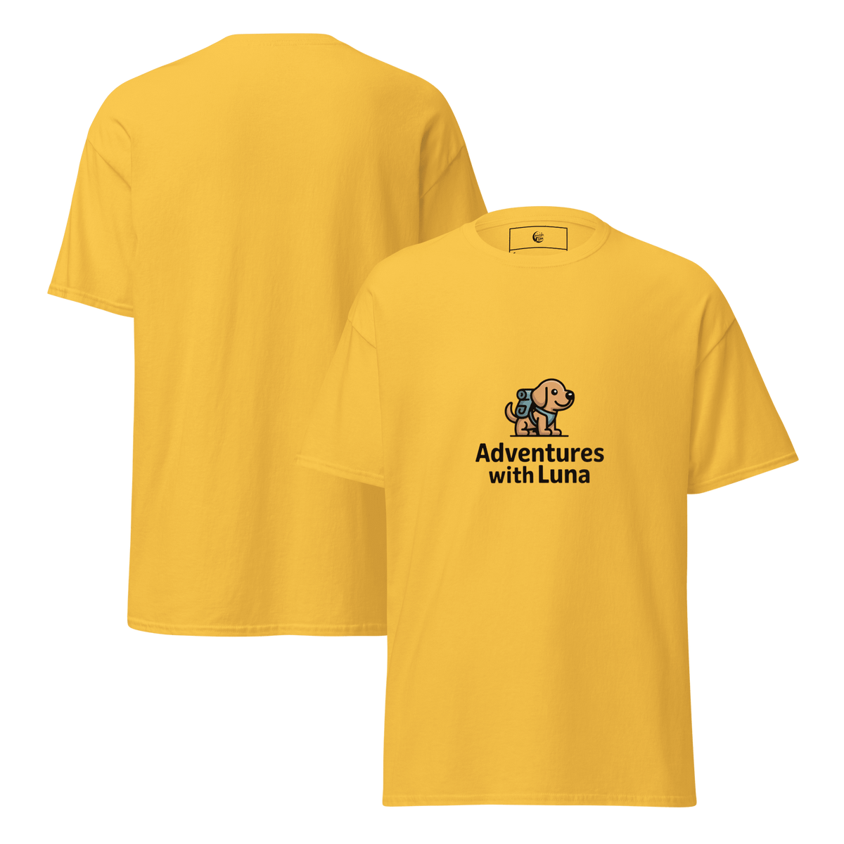Backpacking Luna Unisex Tee - Adventures With Luna