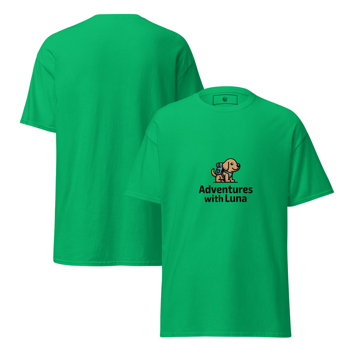 Backpacking Luna Unisex Tee - Adventures With Luna