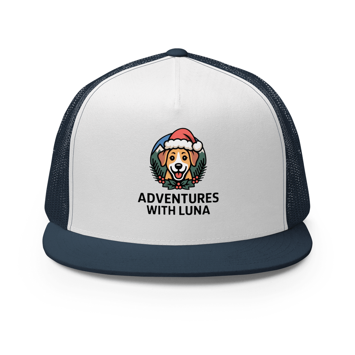 Festive Puppy Luna Trucker Cap - Adventures With Luna