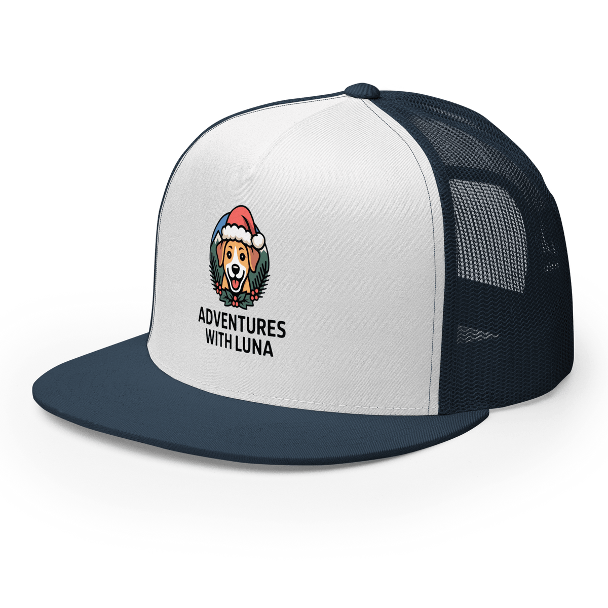 Festive Puppy Luna Trucker Cap - Adventures With Luna