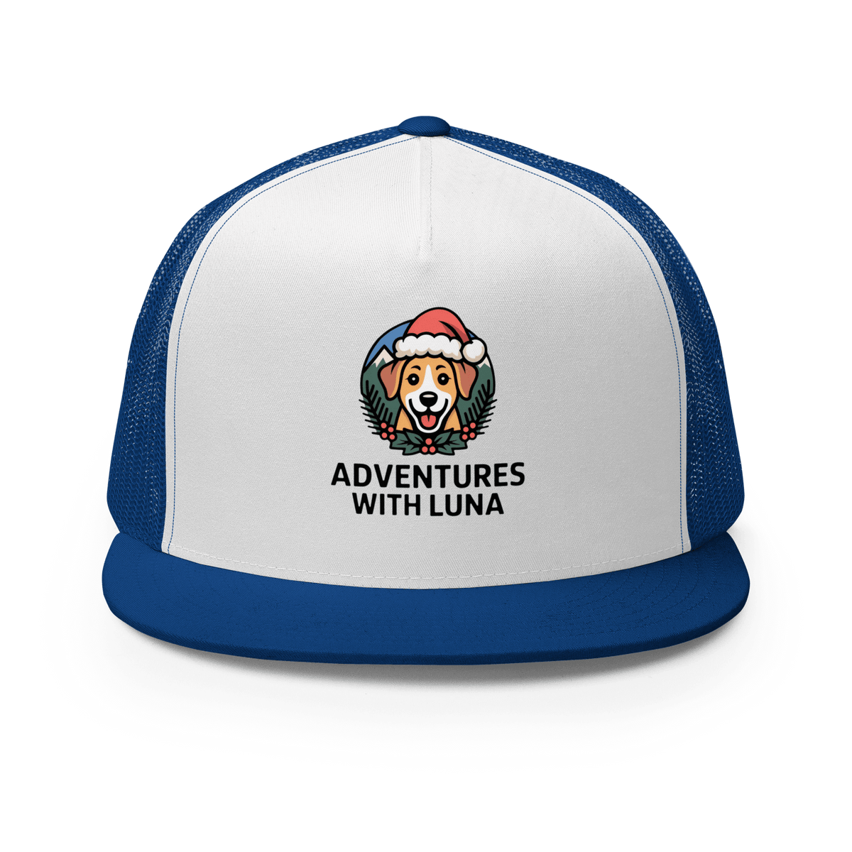 Festive Puppy Luna Trucker Cap - Adventures With Luna