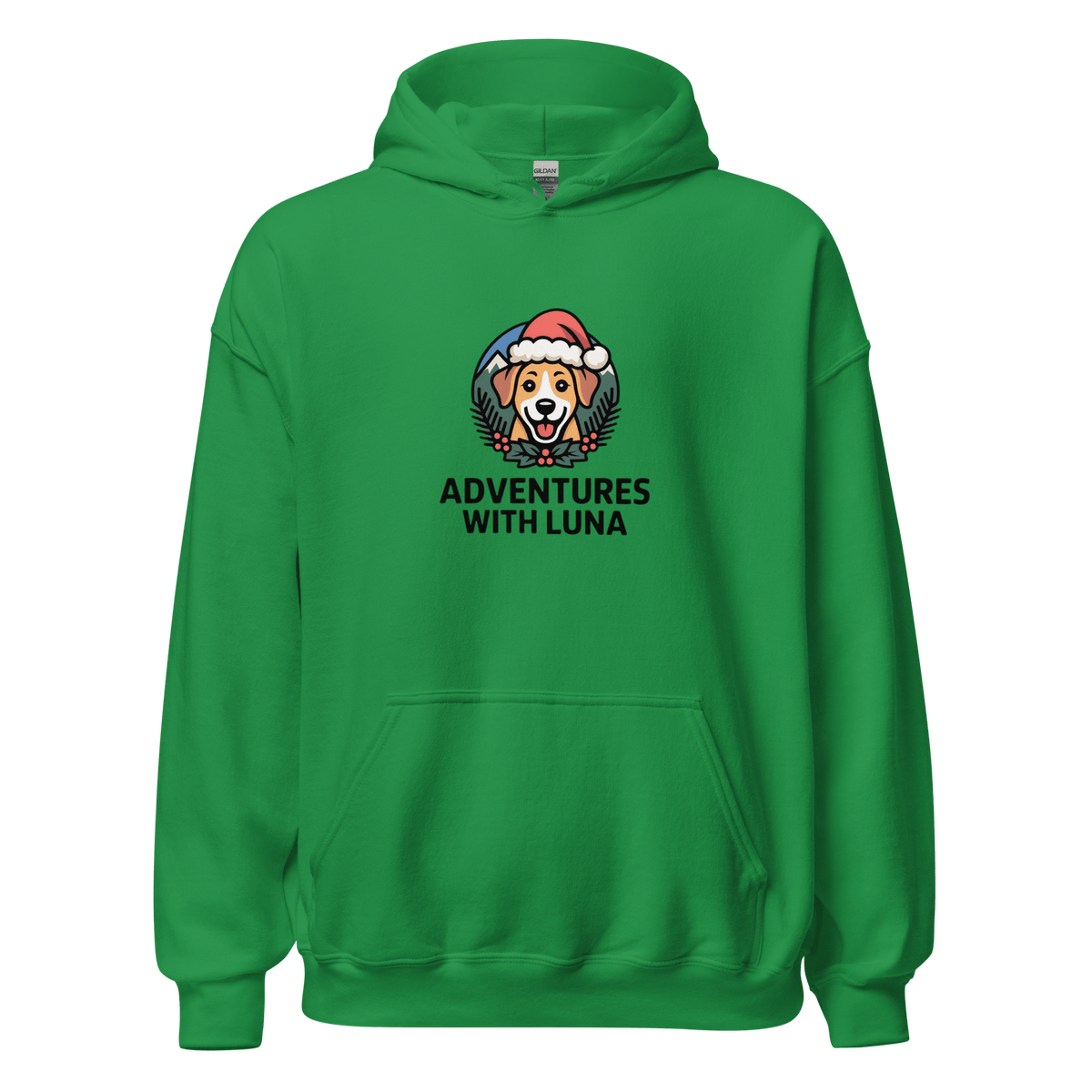 Festive Puppy Luna Unisex Hoodie - Adventures With Luna