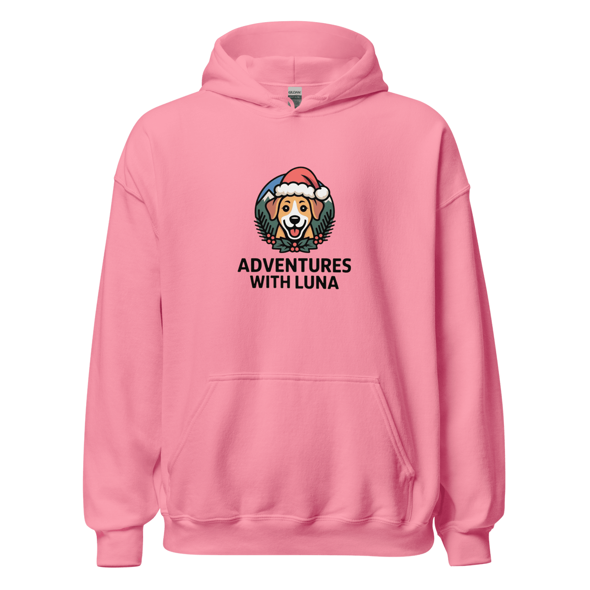 Festive Puppy Luna Unisex Hoodie - Adventures With Luna