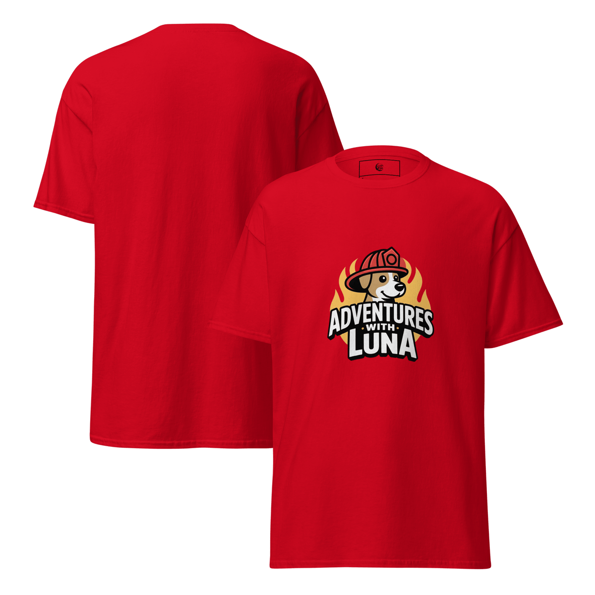 Firefighter Luna Unisex Tee - Adventures With Luna