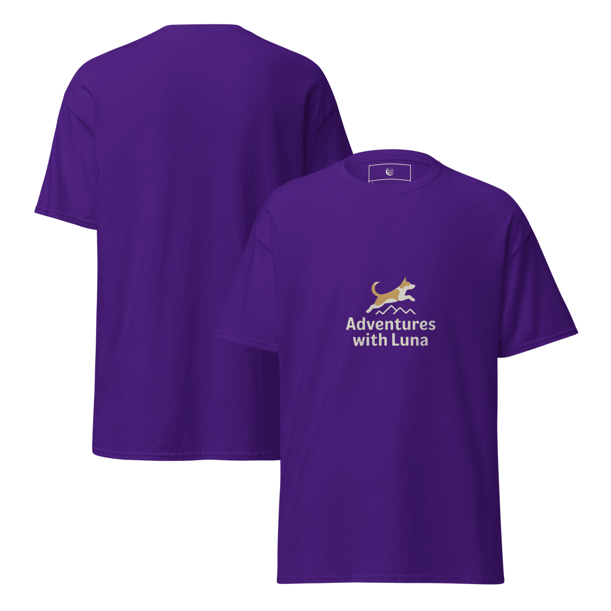 Luna on a Hike Unisex Tee - Adventures With Luna