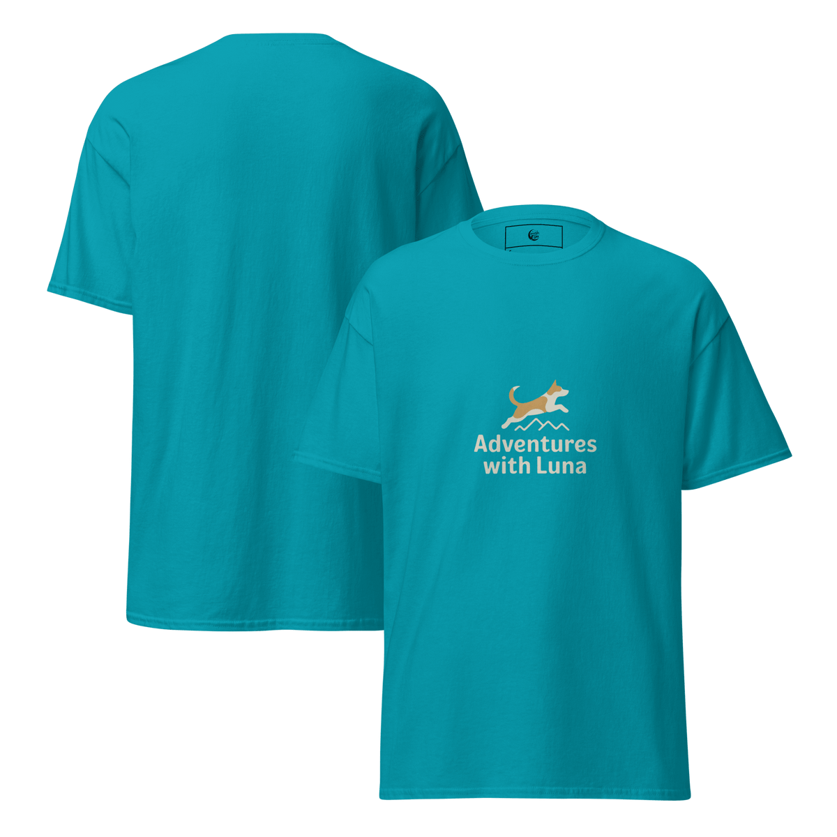 Luna on a Hike Unisex Tee - Adventures With Luna