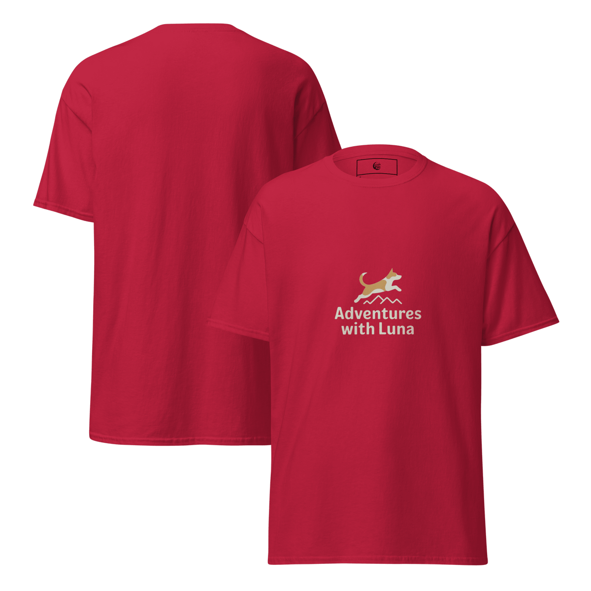 Luna on a Hike Unisex Tee - Adventures With Luna