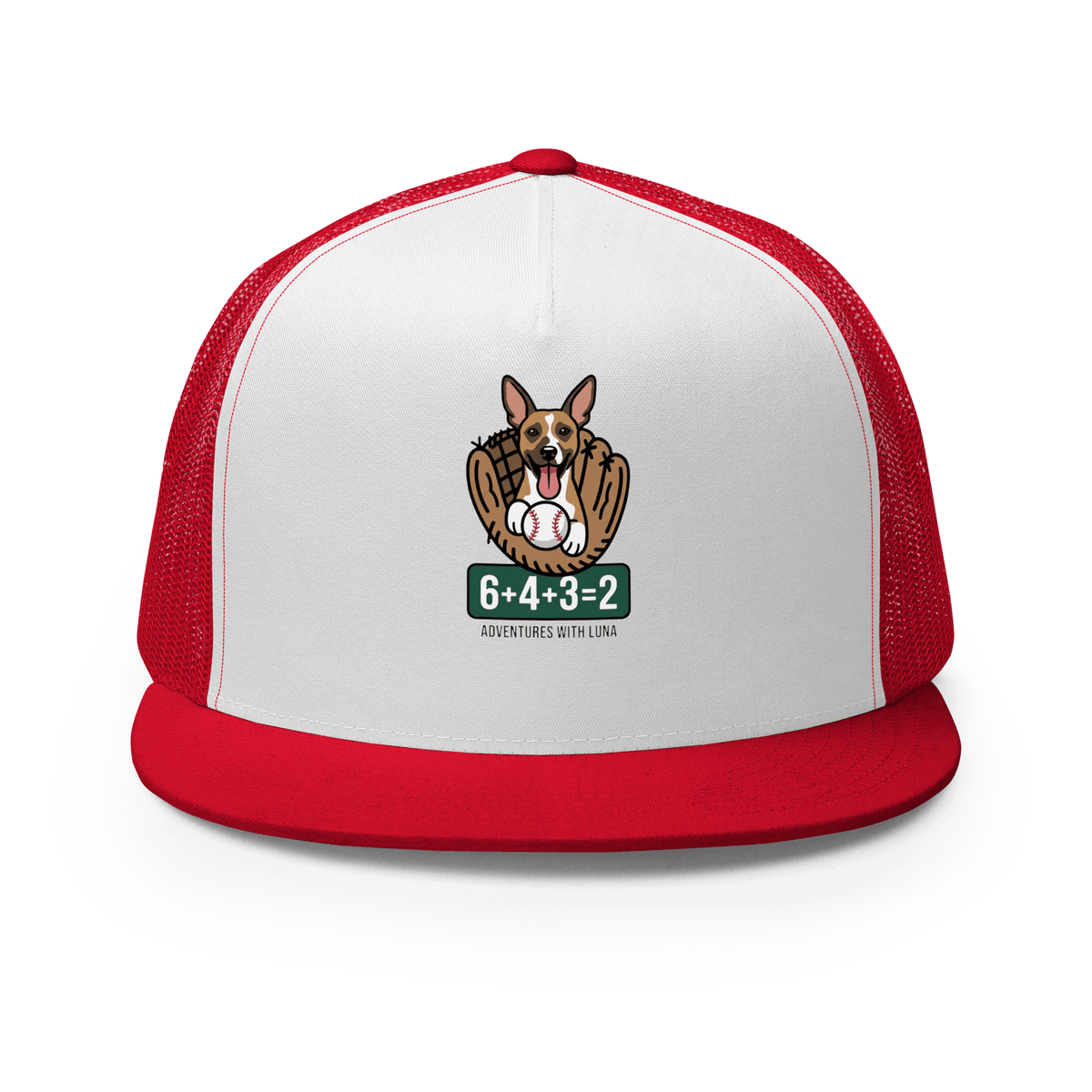 Luna's Baseball Math Trucker Cap - Adventures With Luna
