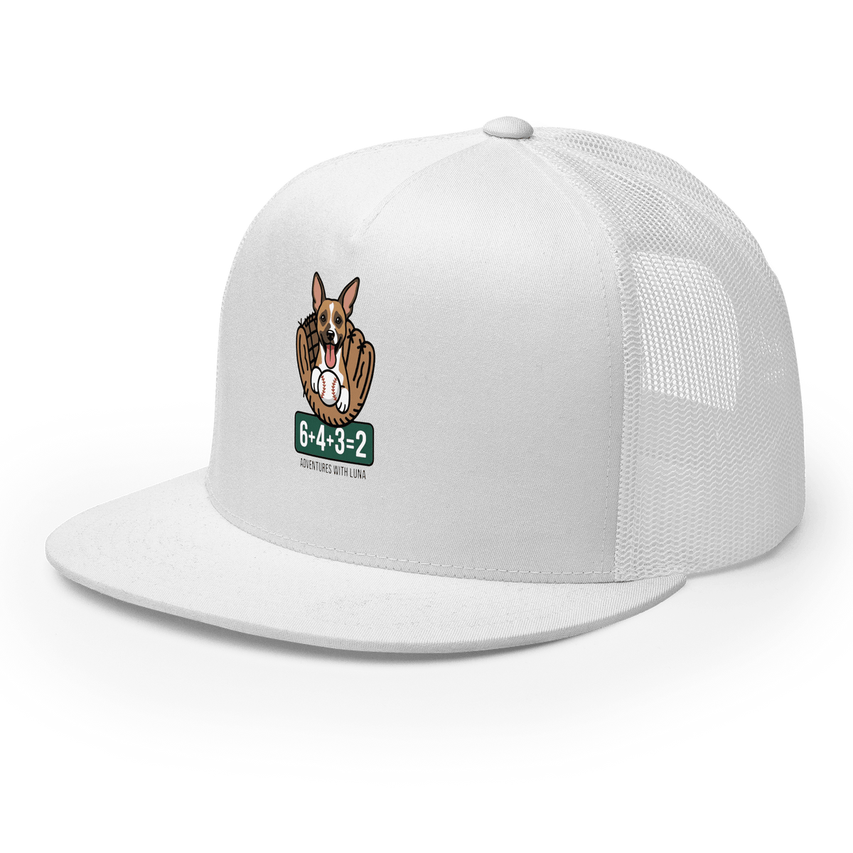 Luna's Baseball Math Trucker Cap - Adventures With Luna