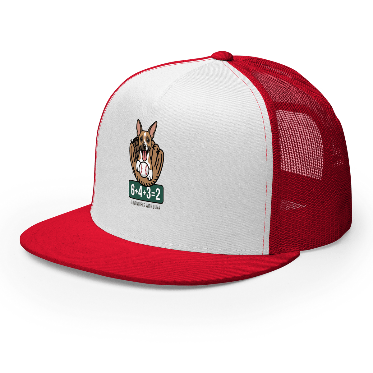 Luna's Baseball Math Trucker Cap - Adventures With Luna