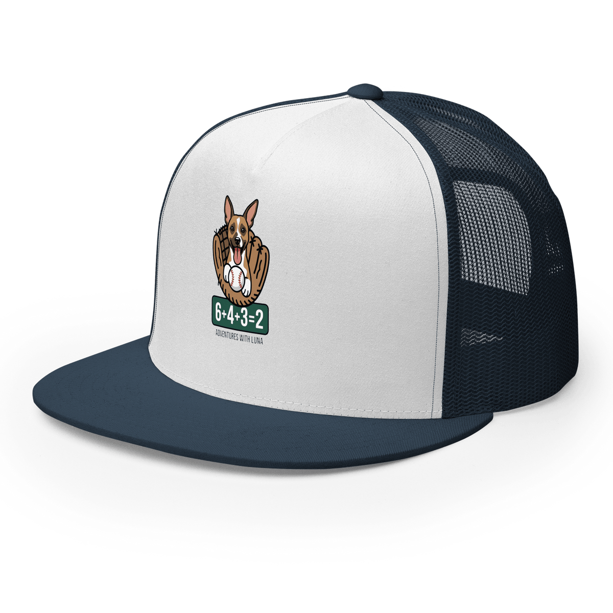 Luna's Baseball Math Trucker Cap - Adventures With Luna