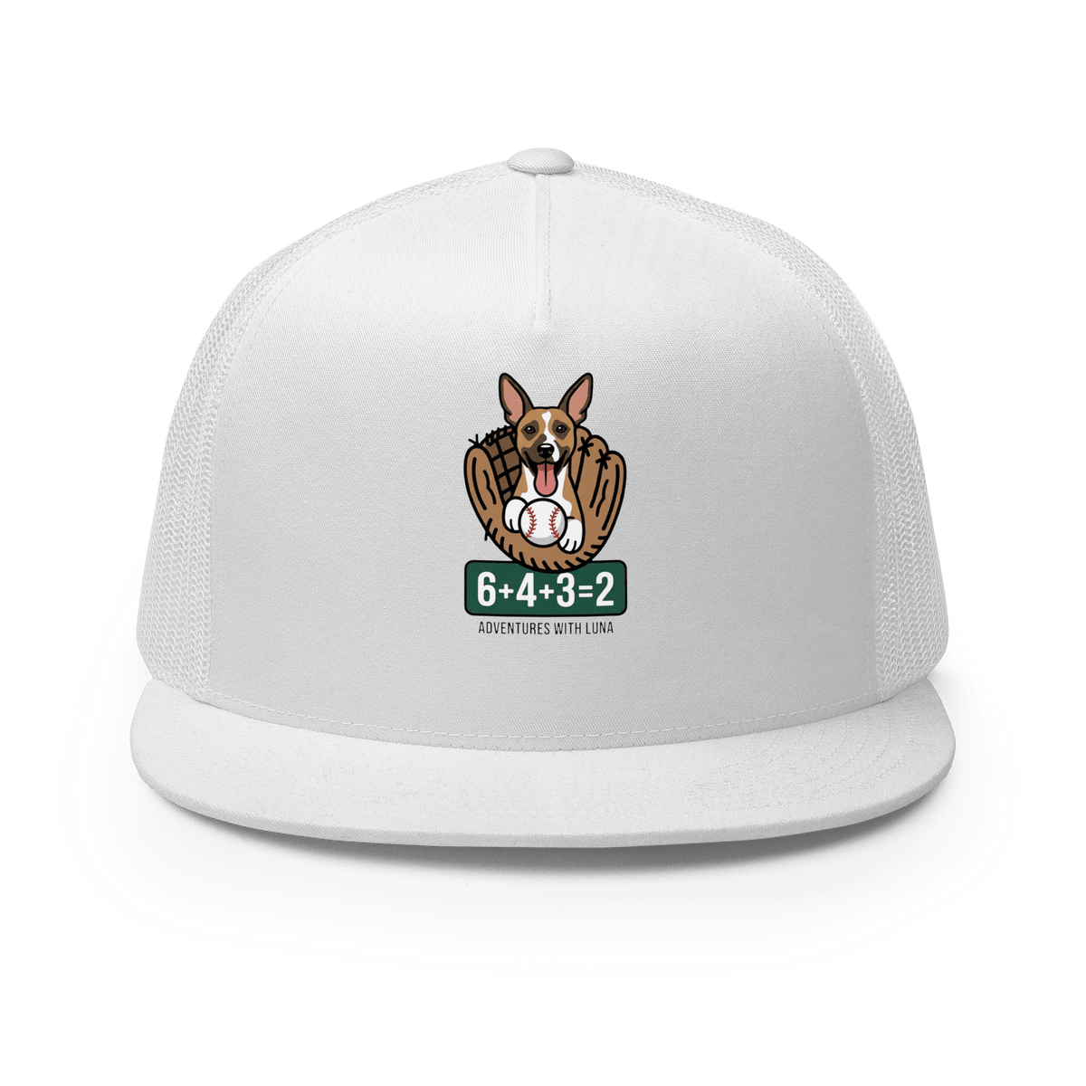 Luna's Baseball Math Trucker Cap - Adventures With Luna