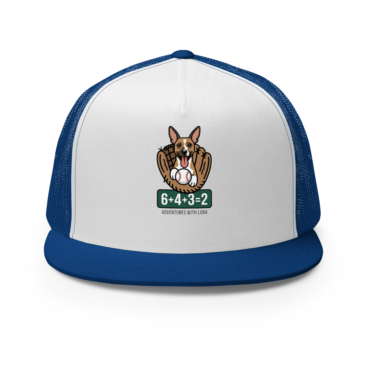 Luna's Baseball Math Trucker Cap - Adventures With Luna