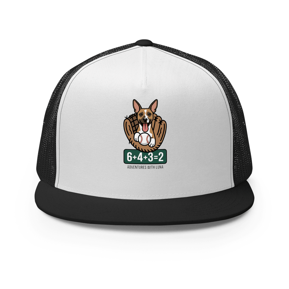 Luna's Baseball Math Trucker Cap - Adventures With Luna