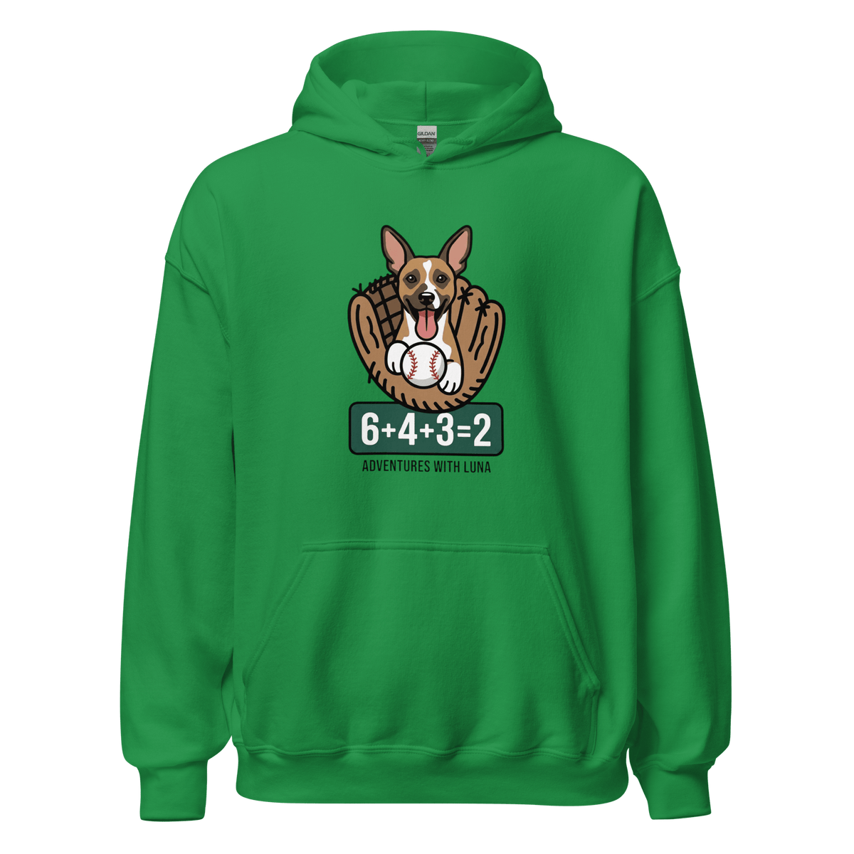 Luna's Baseball Math Unisex Hoodie - Adventures With Luna