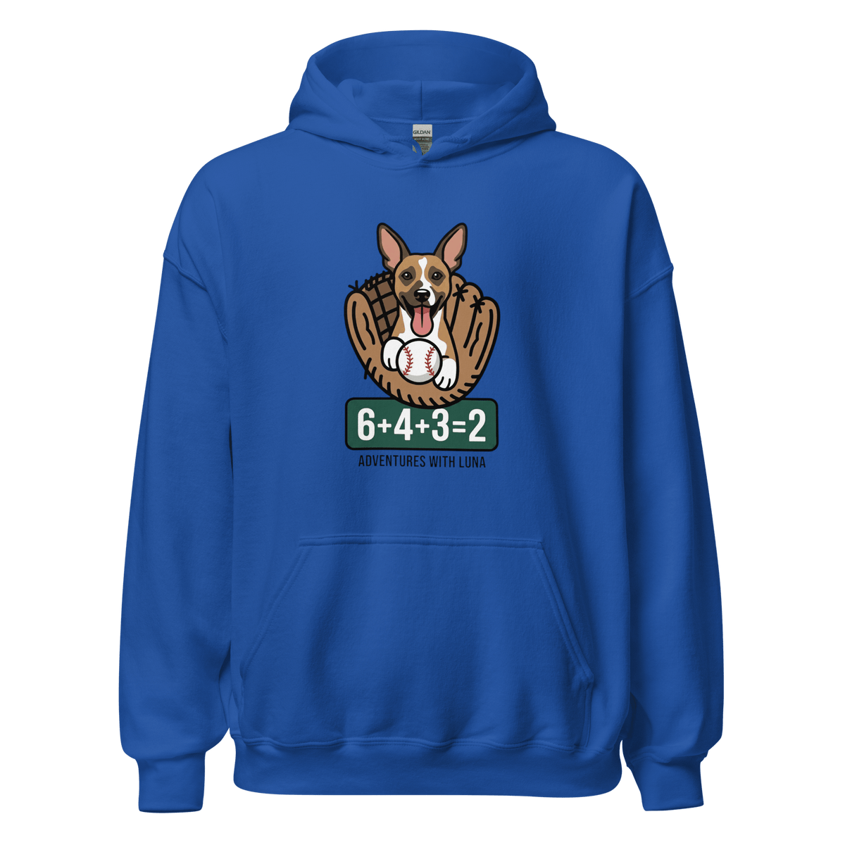 Luna's Baseball Math Unisex Hoodie - Adventures With Luna