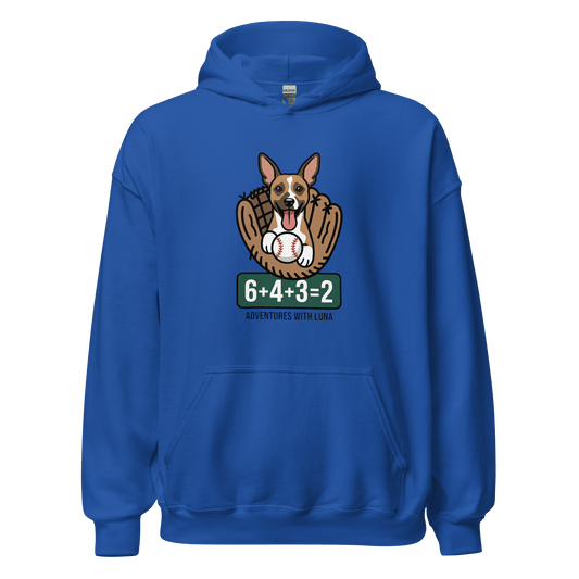 Luna's Baseball Math Unisex Hoodie - Adventures With Luna