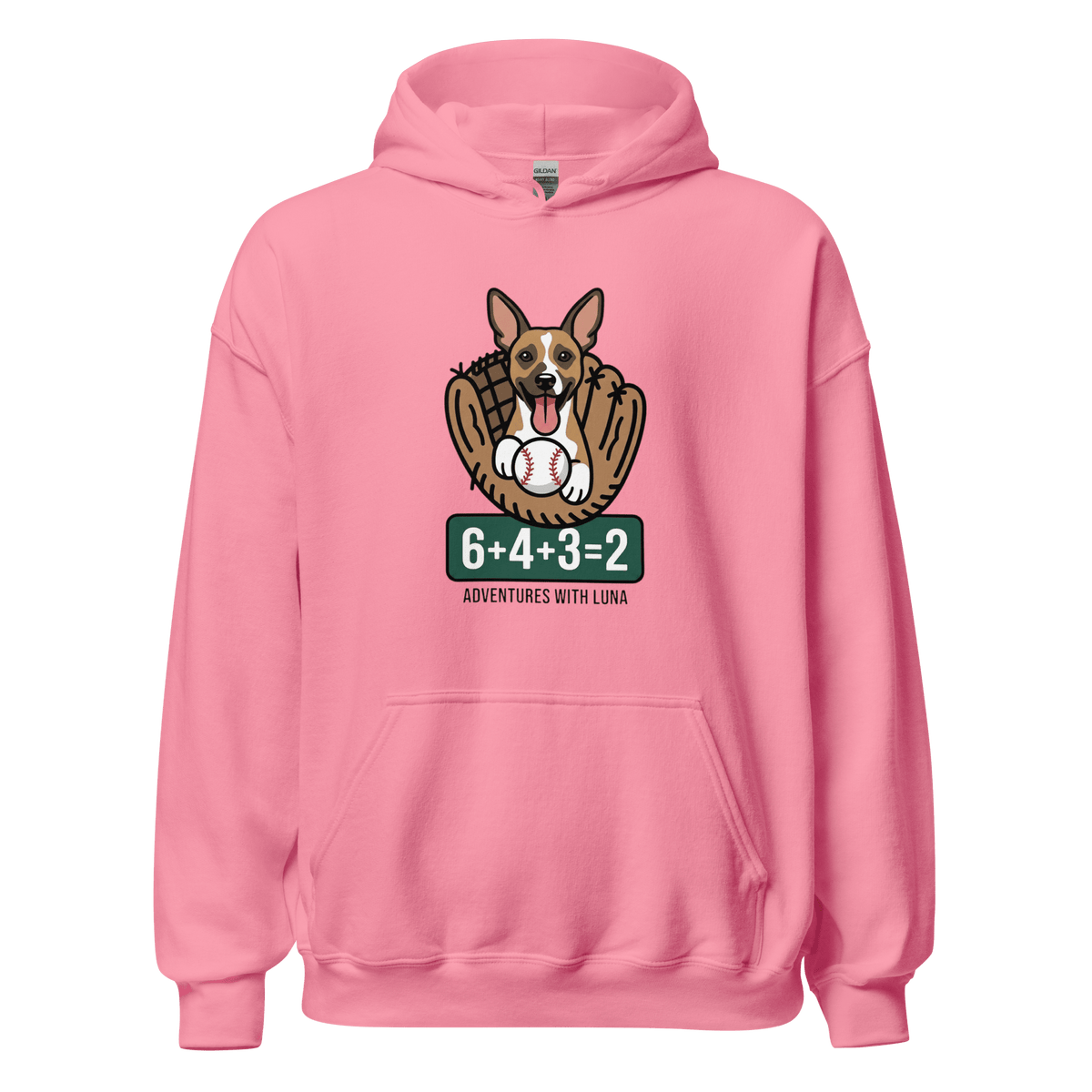 Luna's Baseball Math Unisex Hoodie - Adventures With Luna
