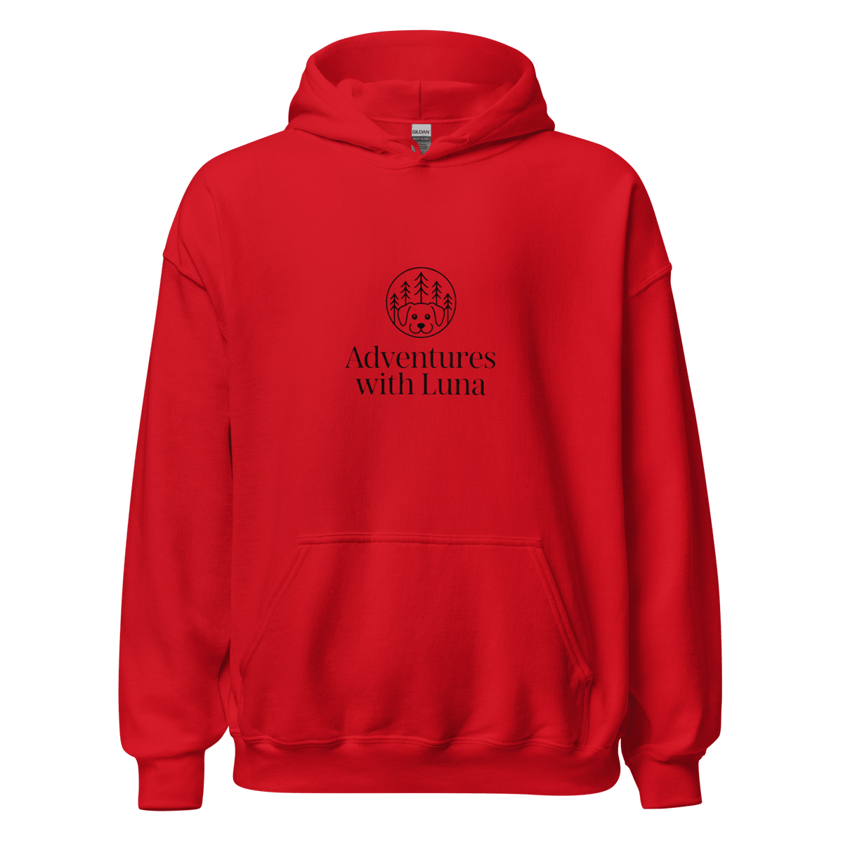 Minimalist Luna in the Trees Unisex Hoodie - Adventures With Luna