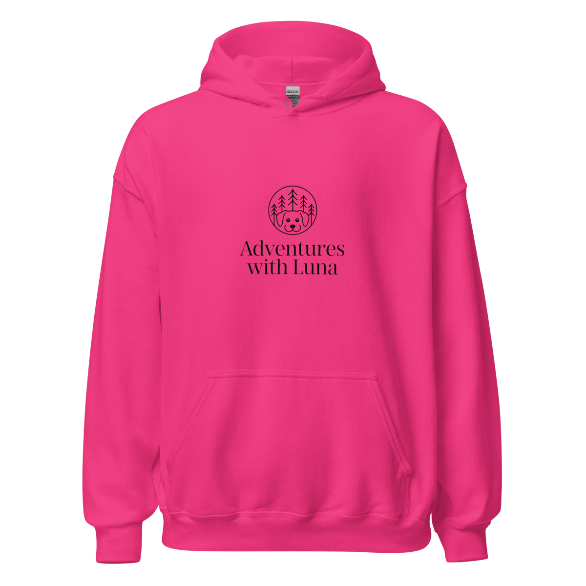Minimalist Luna in the Trees Unisex Hoodie - Adventures With Luna