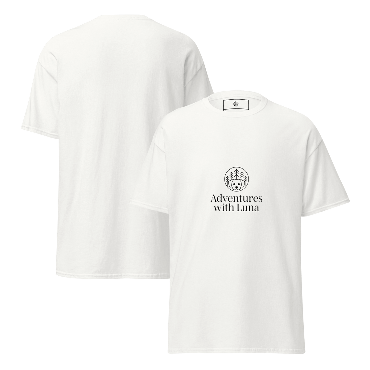Minimalist Luna in the Trees Unisex Tee - Adventures With Luna