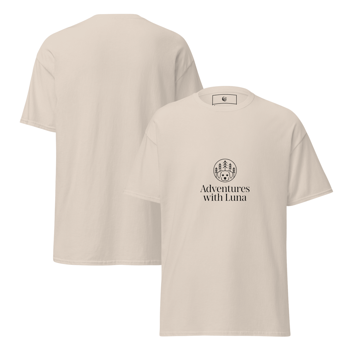 Minimalist Luna in the Trees Unisex Tee - Adventures With Luna