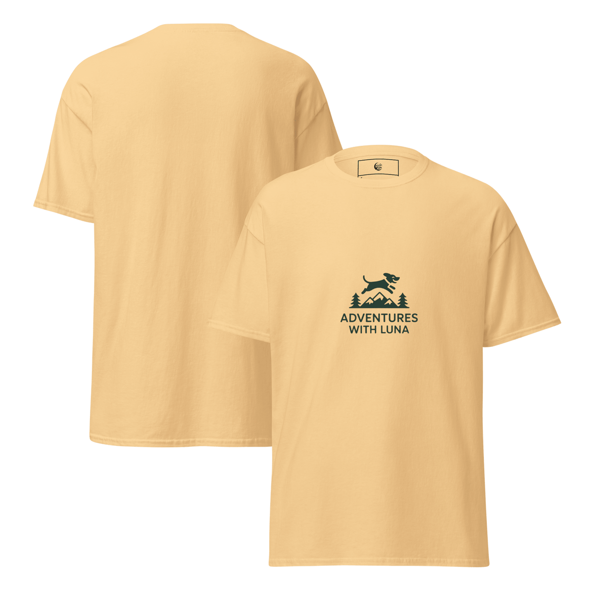 Mountain Jumping Luna Unisex Tee - Adventures With Luna