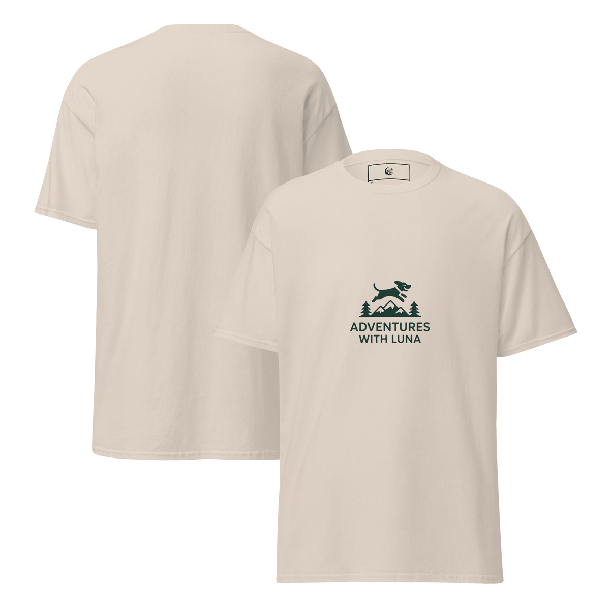 Mountain Jumping Luna Unisex Tee - Adventures With Luna