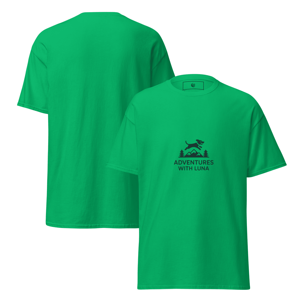 Mountain Jumping Luna Unisex Tee - Adventures With Luna