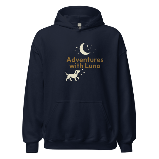 Night Walkies Unisex Hoodie - Adventures With Luna