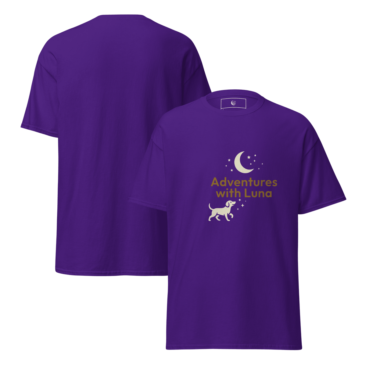 Night Walkies Unisex Tee - Adventures With Luna