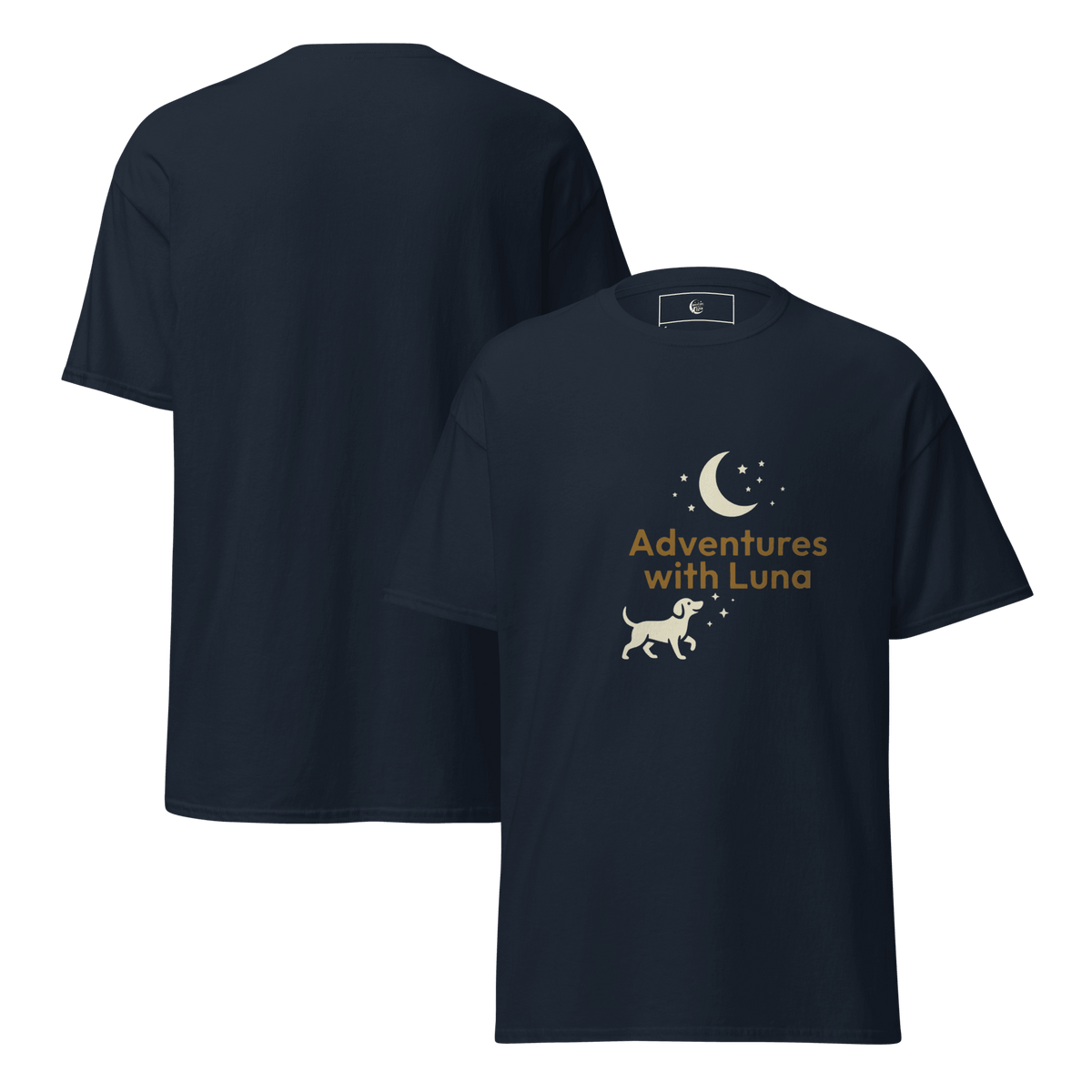 Night Walkies Unisex Tee - Adventures With Luna