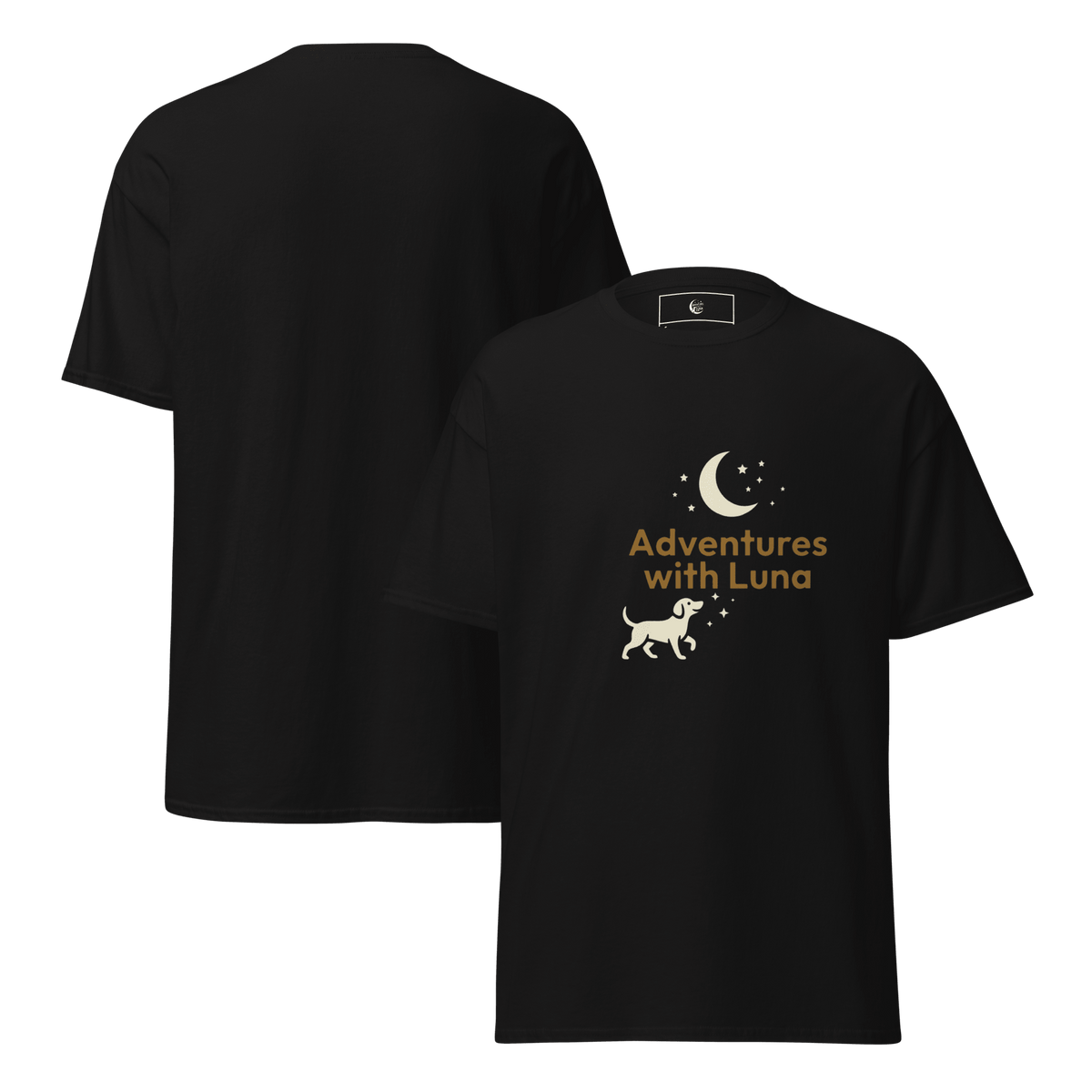 Night Walkies Unisex Tee - Adventures With Luna