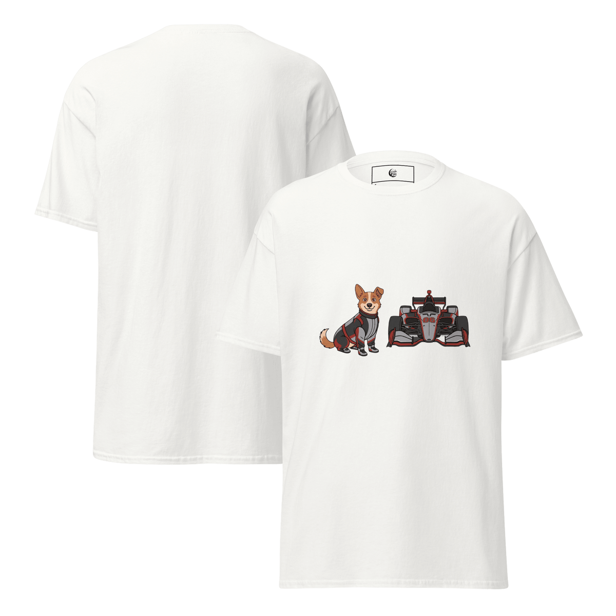 Open-Wheel Racer Luna Unisex Tee - Adventures With Luna