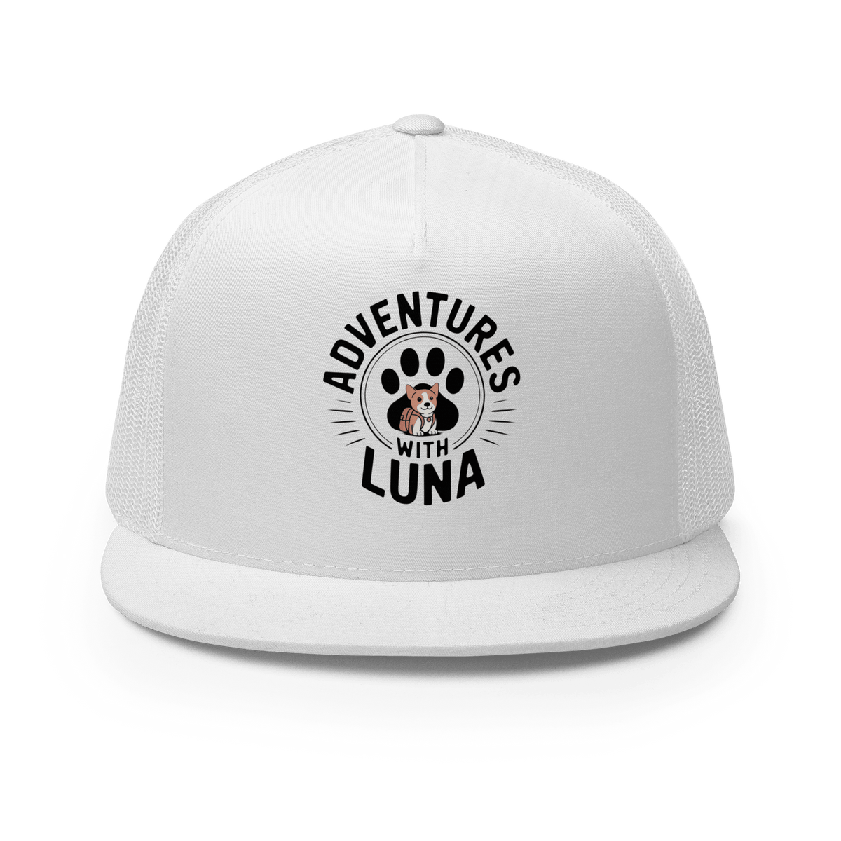 Puppy Luna Goes to School Trucker Cap - Adventures With Luna