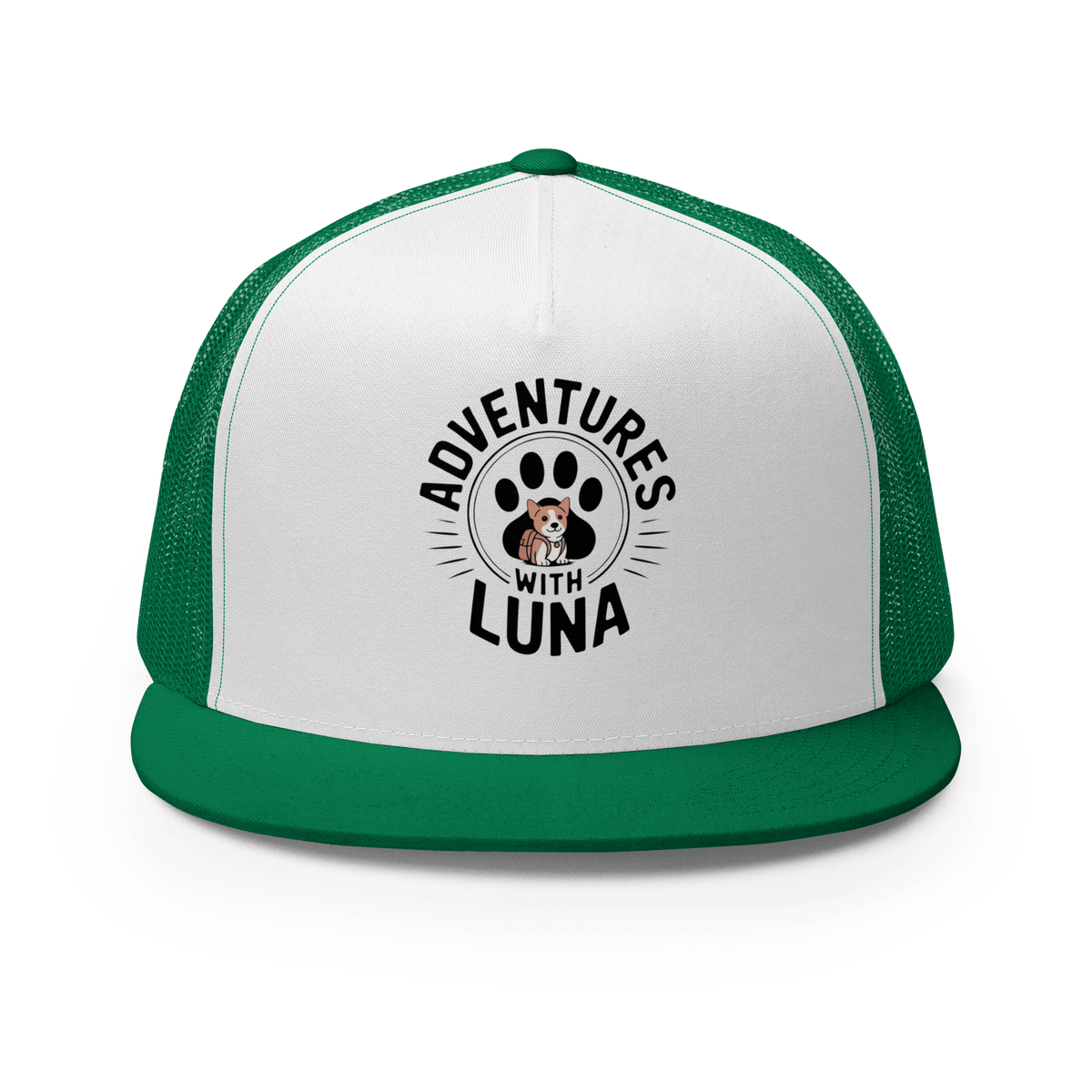 Puppy Luna Goes to School Trucker Cap - Adventures With Luna