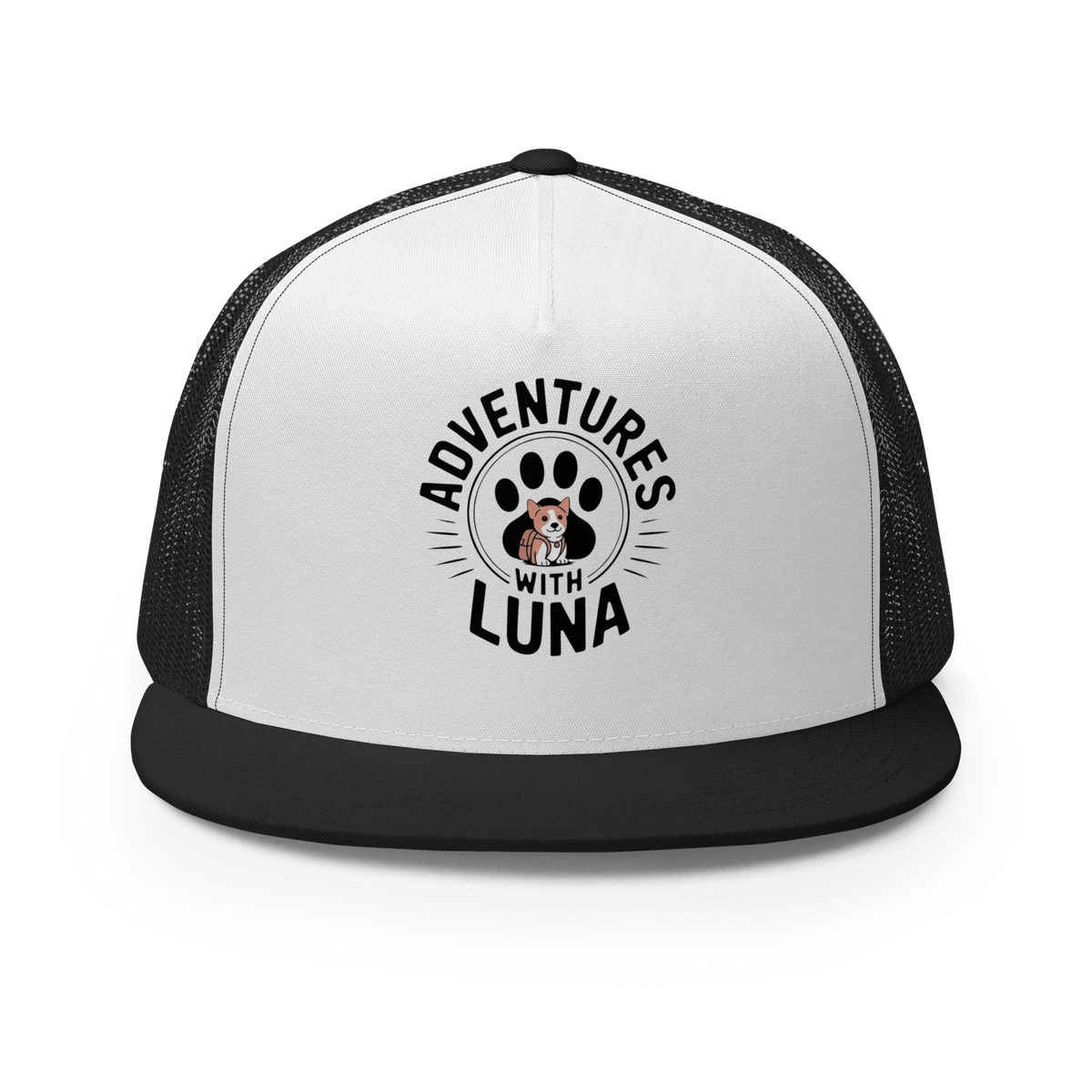 Puppy Luna Goes to School Trucker Cap - Adventures With Luna