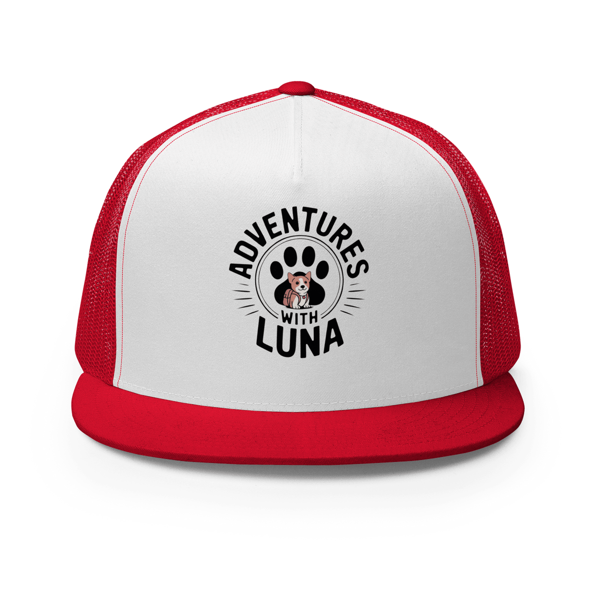 Puppy Luna Goes to School Trucker Cap - Adventures With Luna