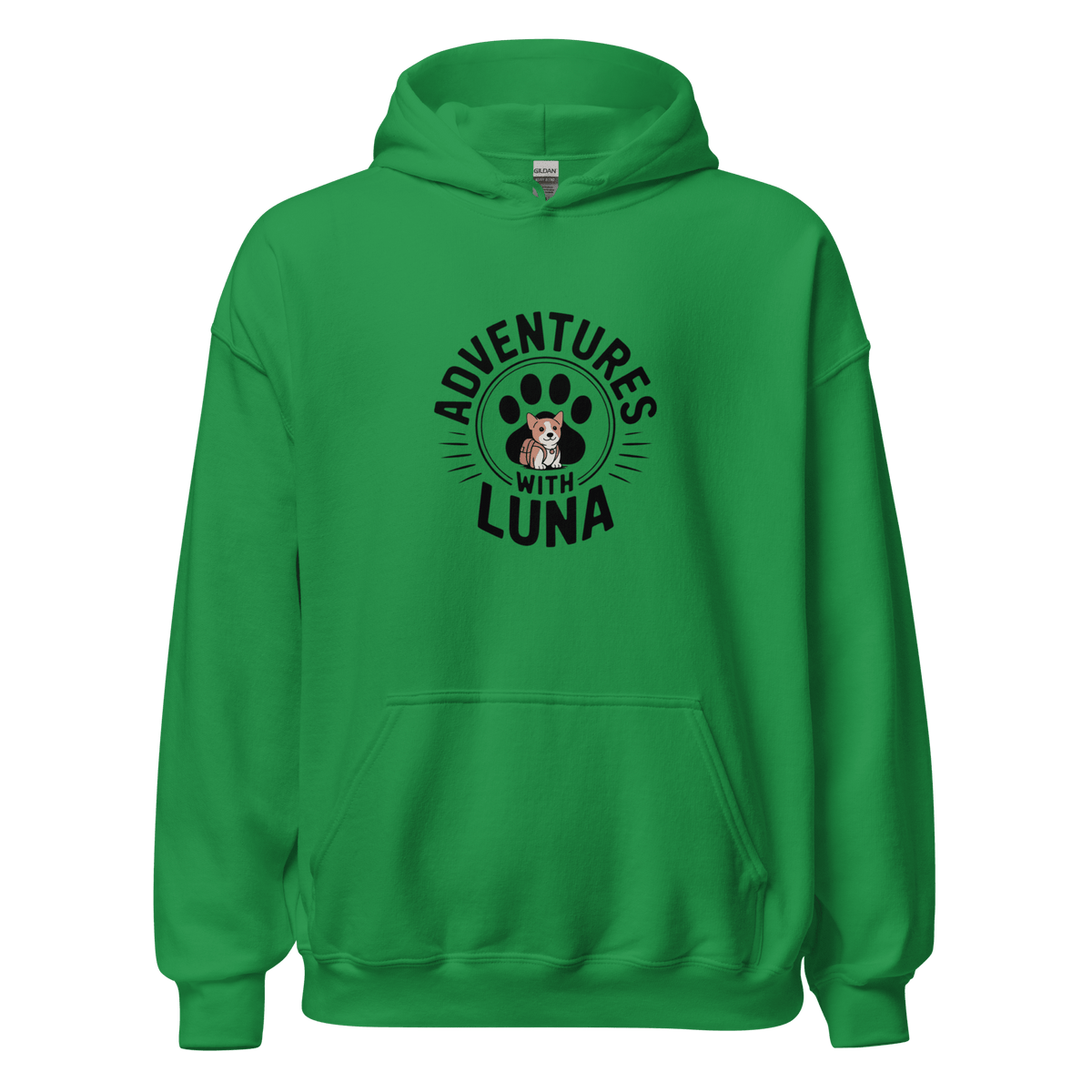 Puppy Luna Goes to School Unisex Hoodie - Adventures With Luna