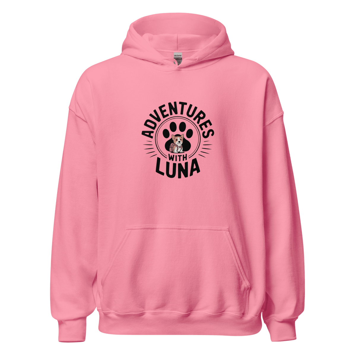 Puppy Luna Goes to School Unisex Hoodie - Adventures With Luna