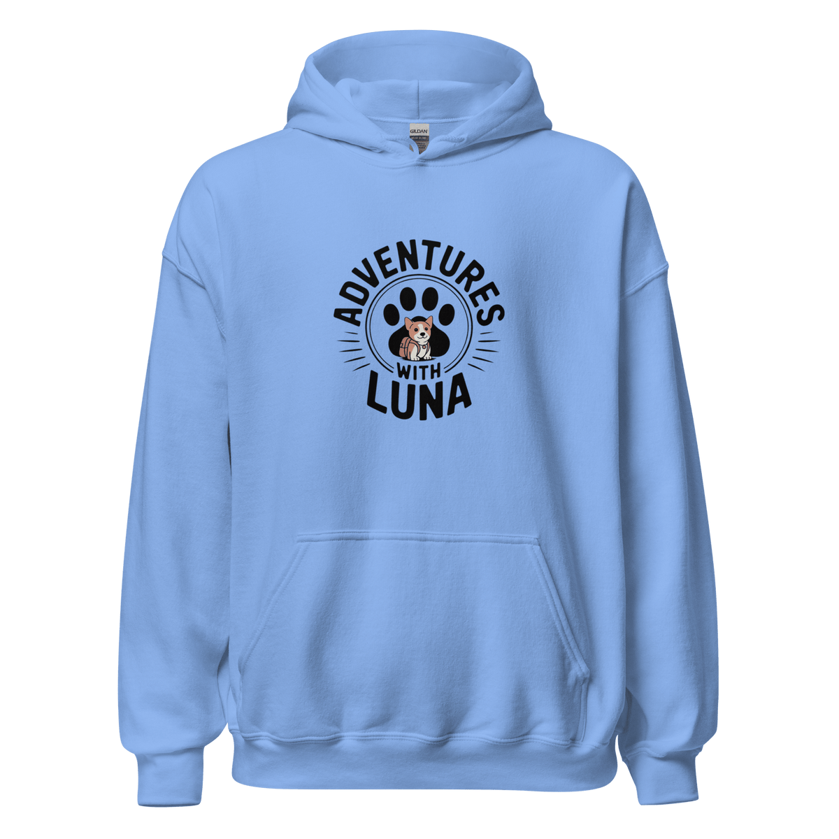 Puppy Luna Goes to School Unisex Hoodie - Adventures With Luna